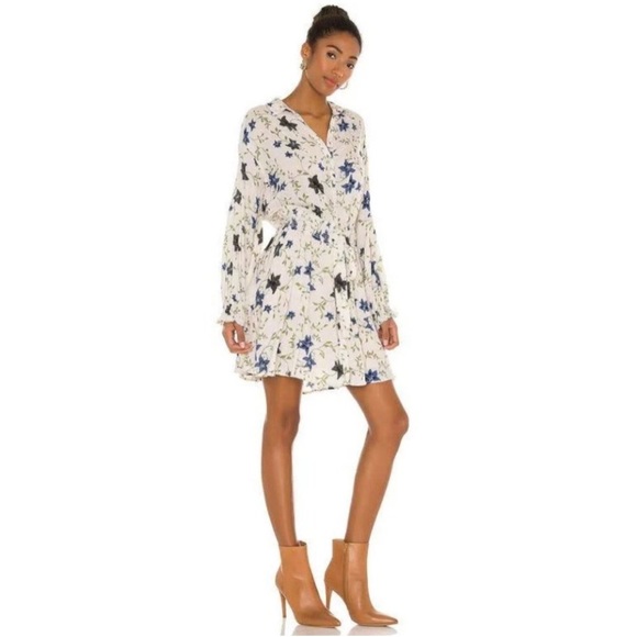 Free People Lighten Up Floral Mini Dress NWT - Picture 2 of 15